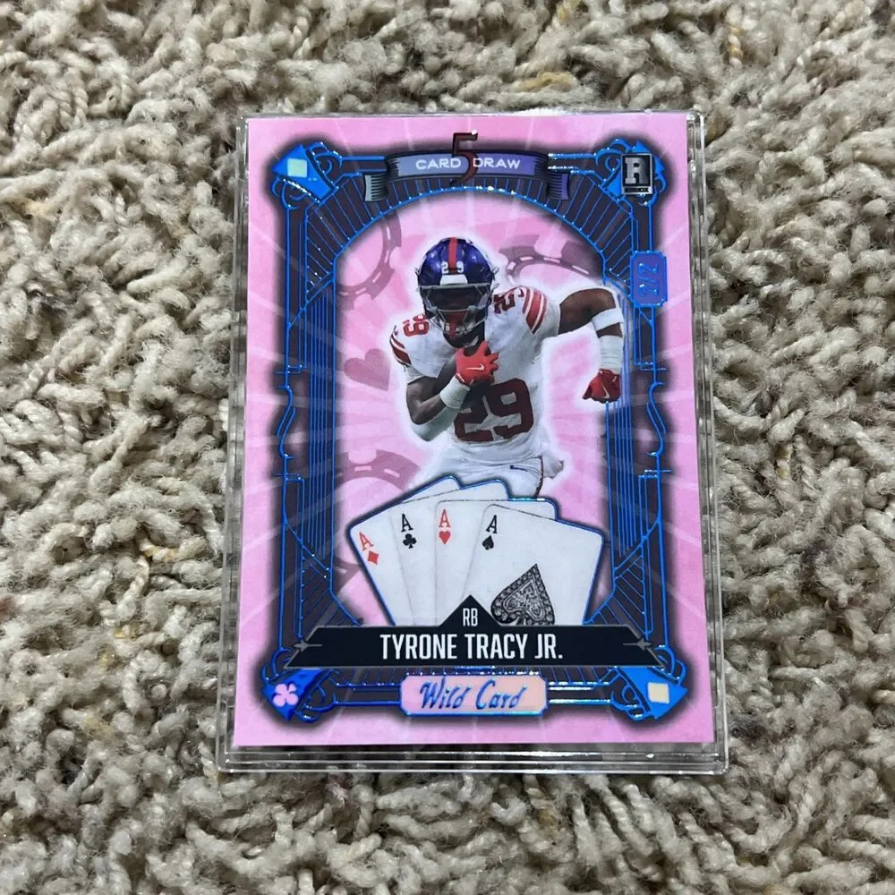 Tyrone Tracy Jr Wild Card 5 Card Draw 2/2 Rookie Card